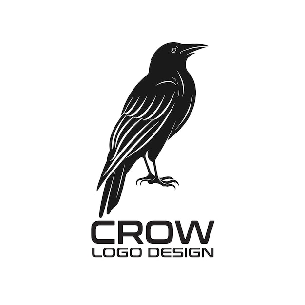 Дизайн логотипа Crow Vector