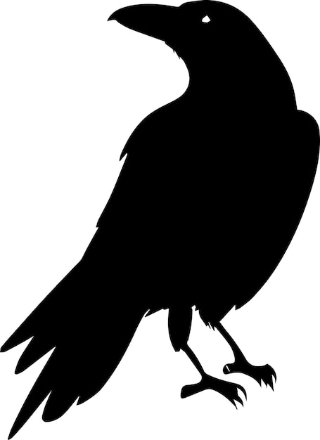 Crow vector silhouette