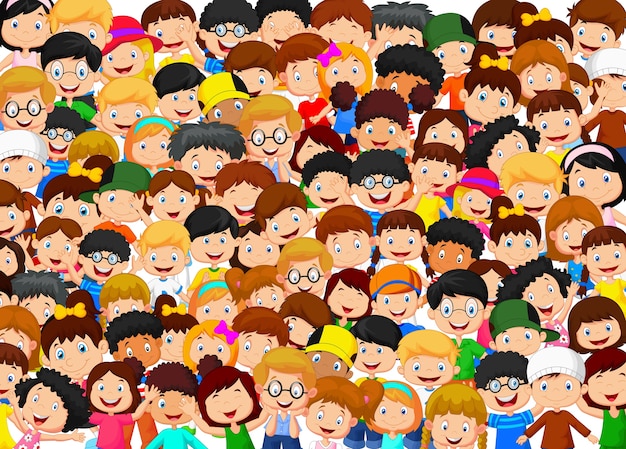 crowd of children
