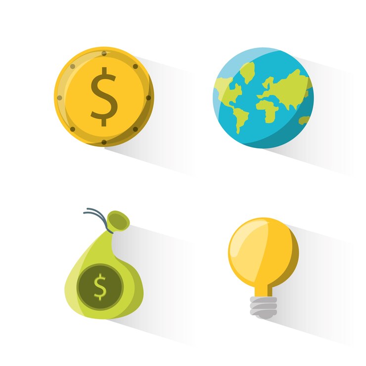 Vector crowdfunding business financial company support