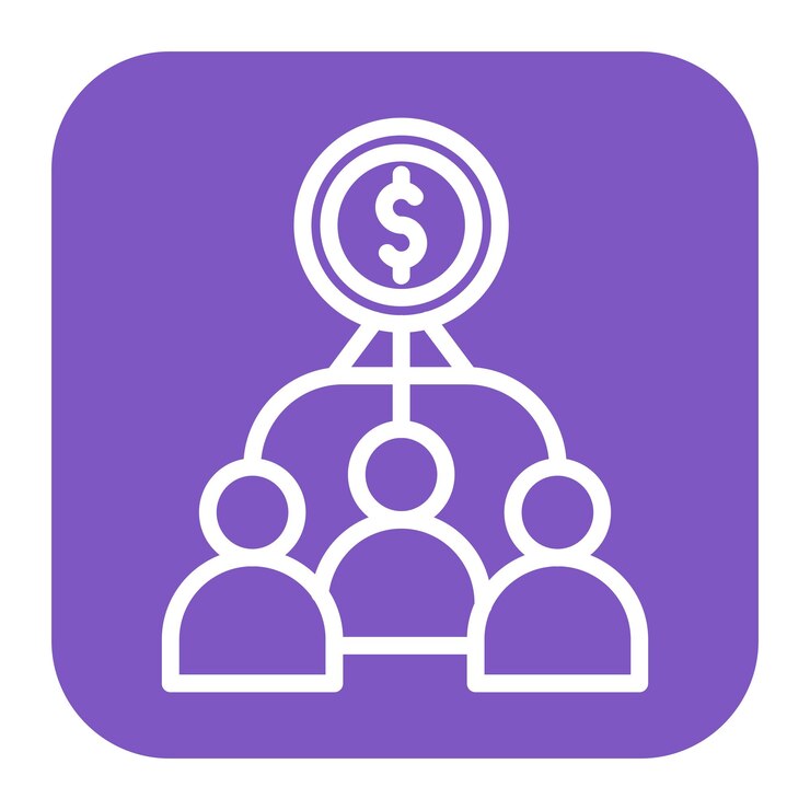 Vector crowdfunding icon vector image can be used for new media