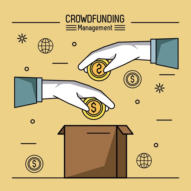 Фон управления Crowdfunding