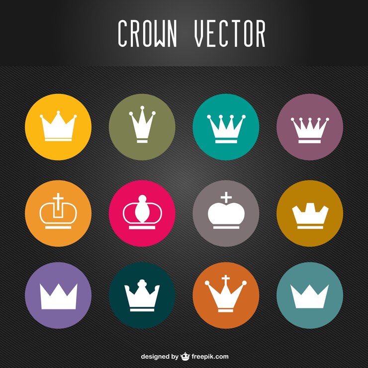 Vector 크라운 배지