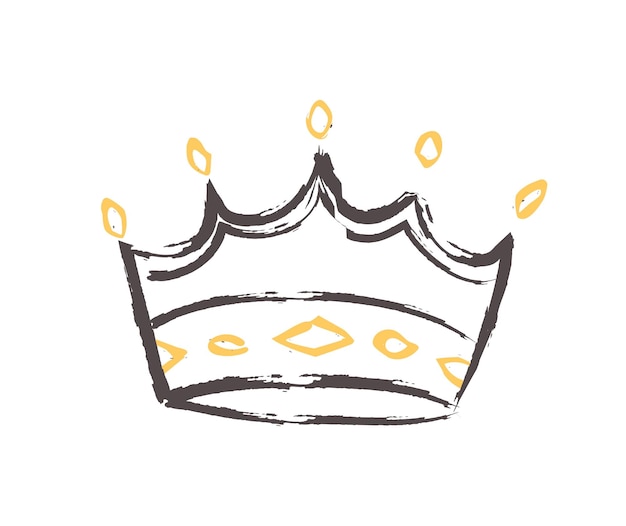 Crown doodle icon