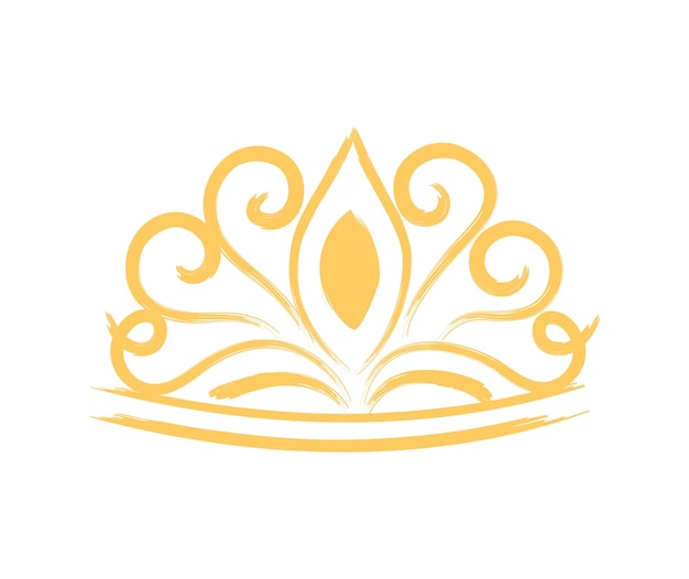 Crown doodle icon