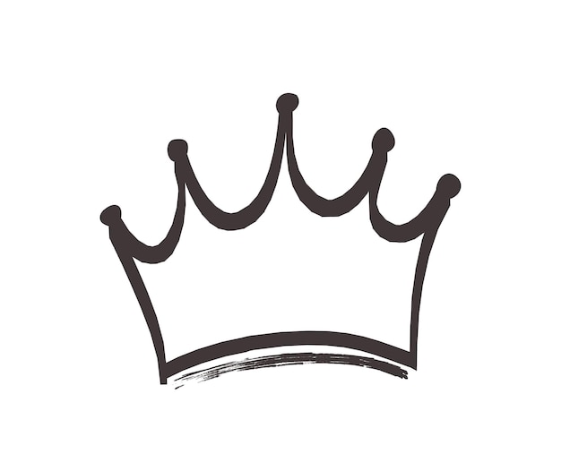 Crown doodle icon