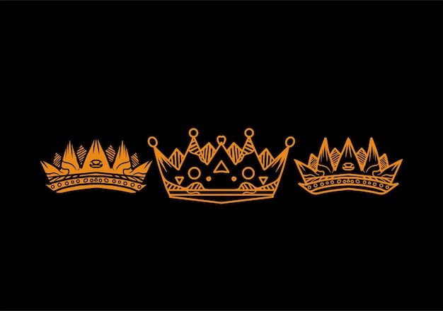 crown gold vector design