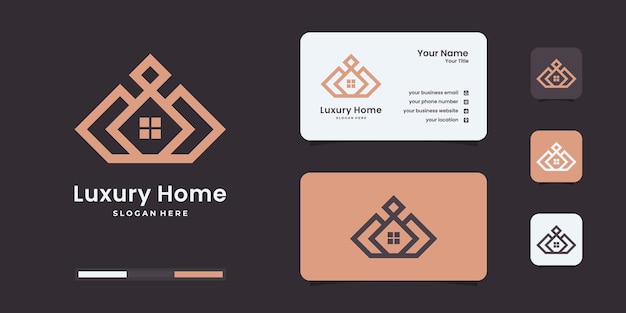 Crown house logo design templates. luxury home for your company.