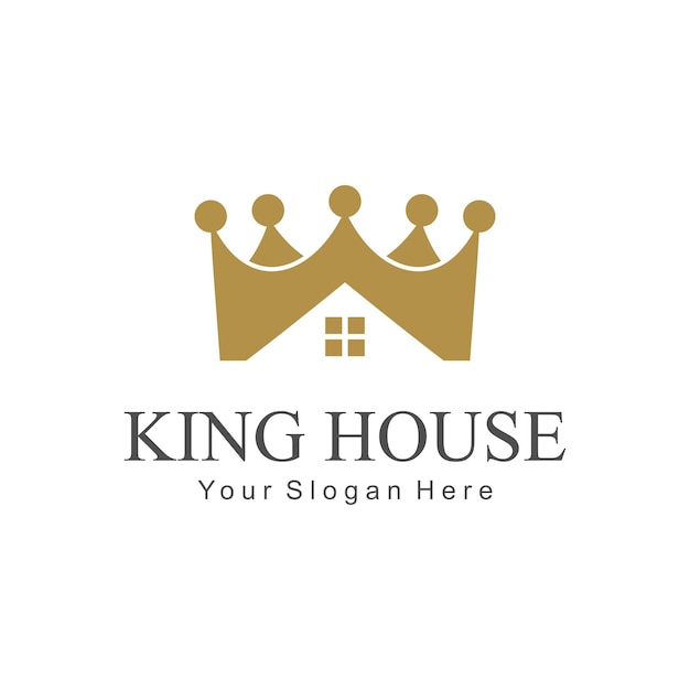 crown house vector logo