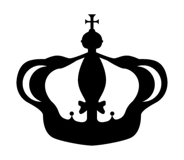 Vector crown icon in flat style isolated on white background crown symbol for your website design logoicon
