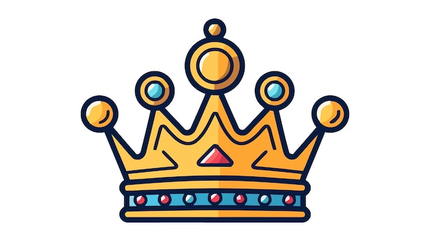 Crown Icon in trendy flat style isolated on white background Vector illustration