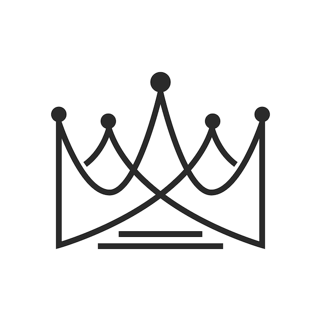 Disegno dell'illustrazione della corona