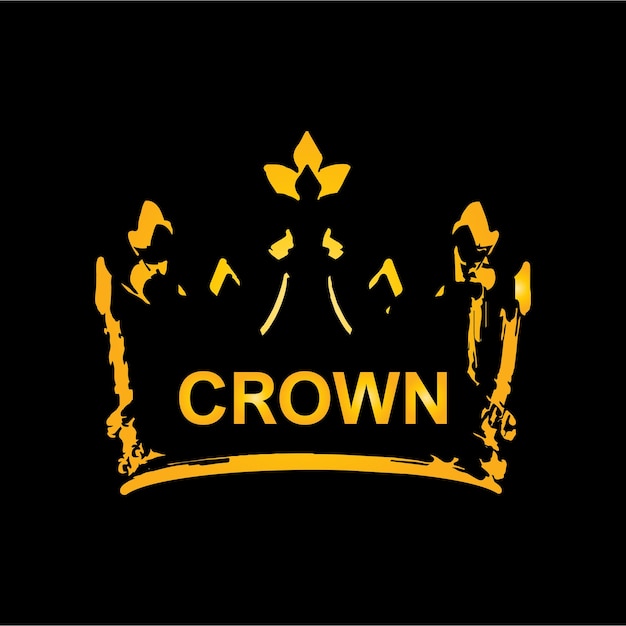 Vector crown ilustration logo