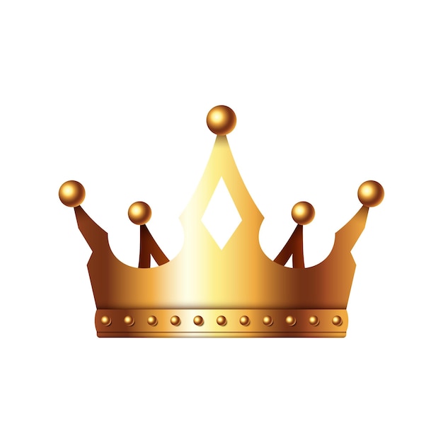 Crown isolated on white background