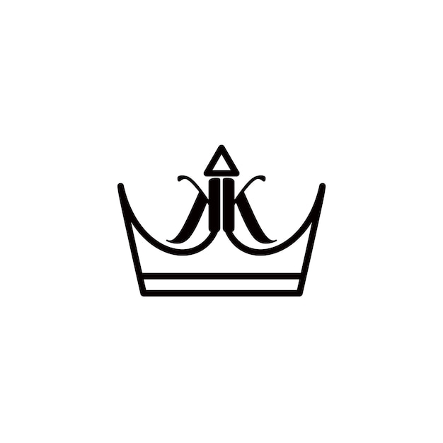 crown king logo design vector