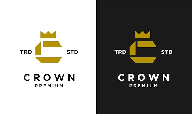 Crown letter C logo icon design