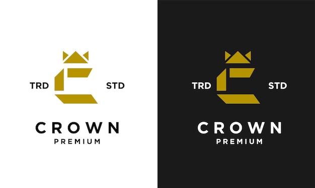 Crown letter C logo icon design