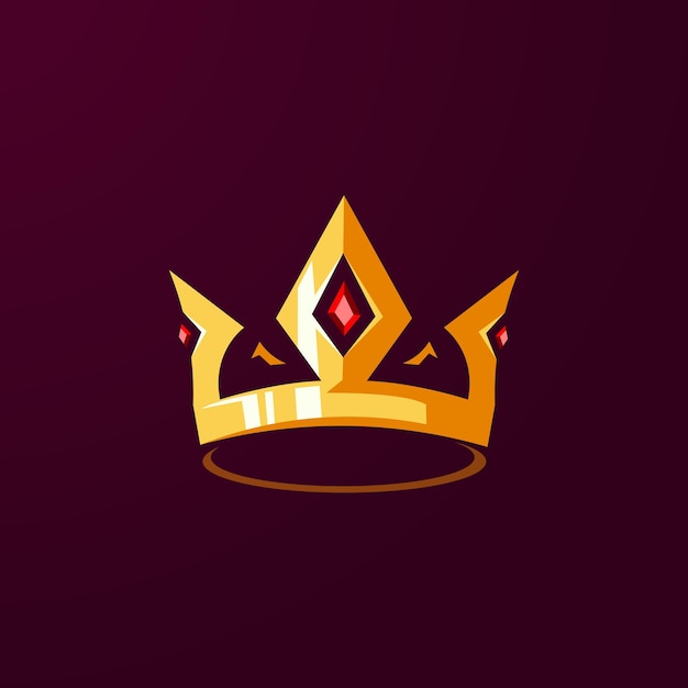 Crown logo design illustration vector