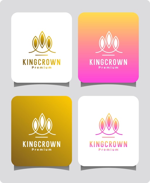 Crown logo design template