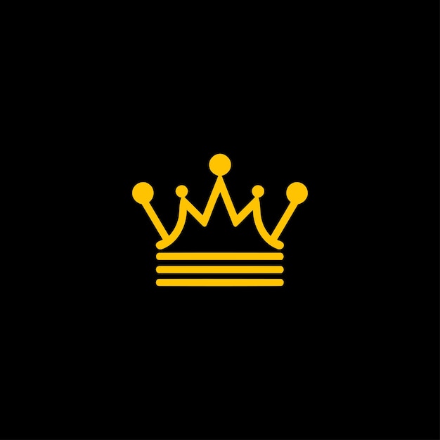 Crown logo design vector template