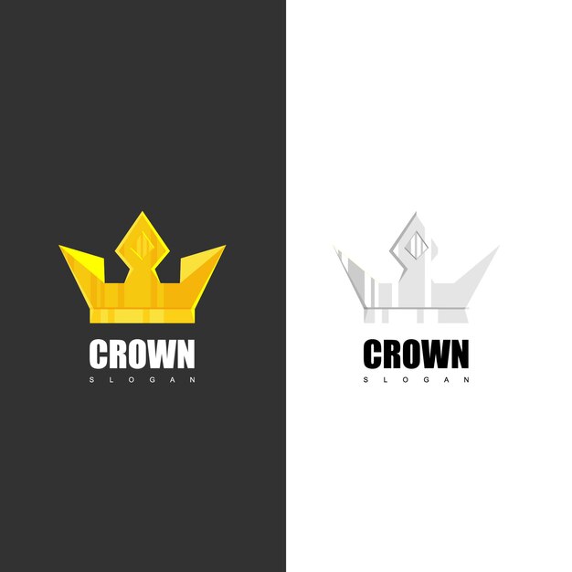 Crown logo design vector