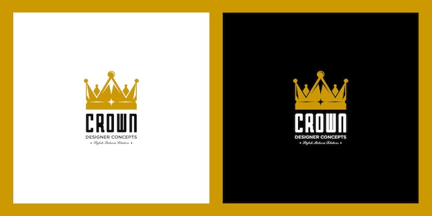 Вектор Дизайн логотипа crown