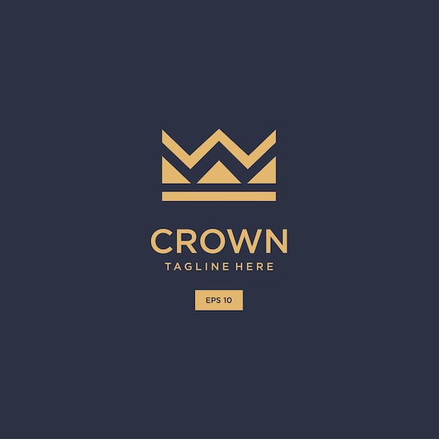 Crown logo icon design template vector illustration