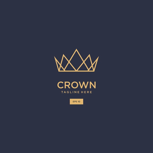 Crown logo icon design template vector illustration