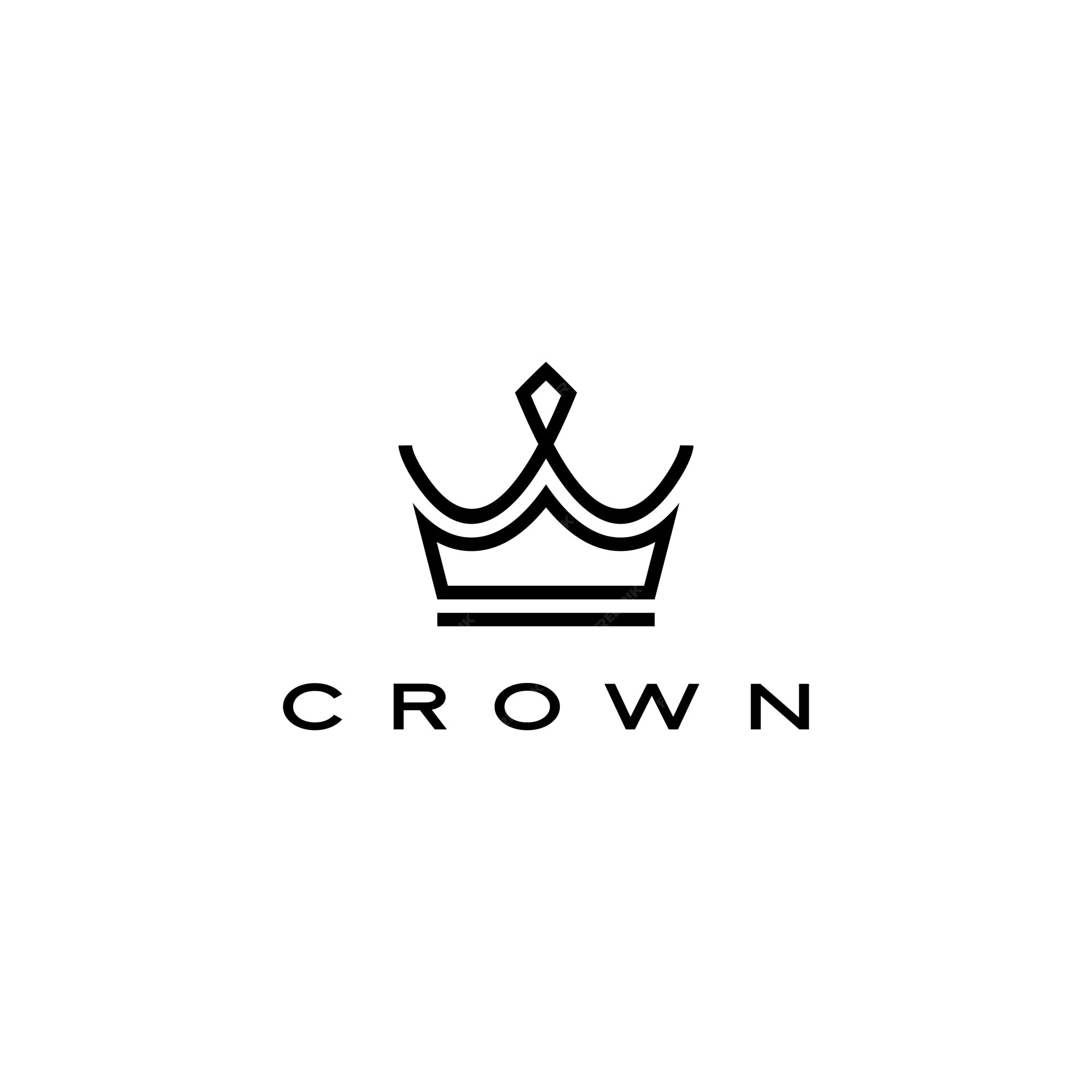 Premium Vector | Crown logo icon illustration