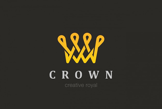 Crown logo icoon.