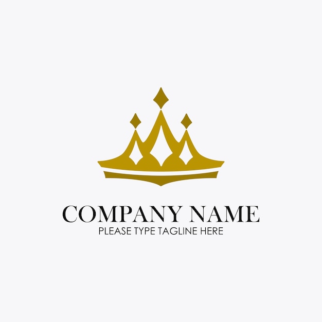 Vector crown logo for jewelry company