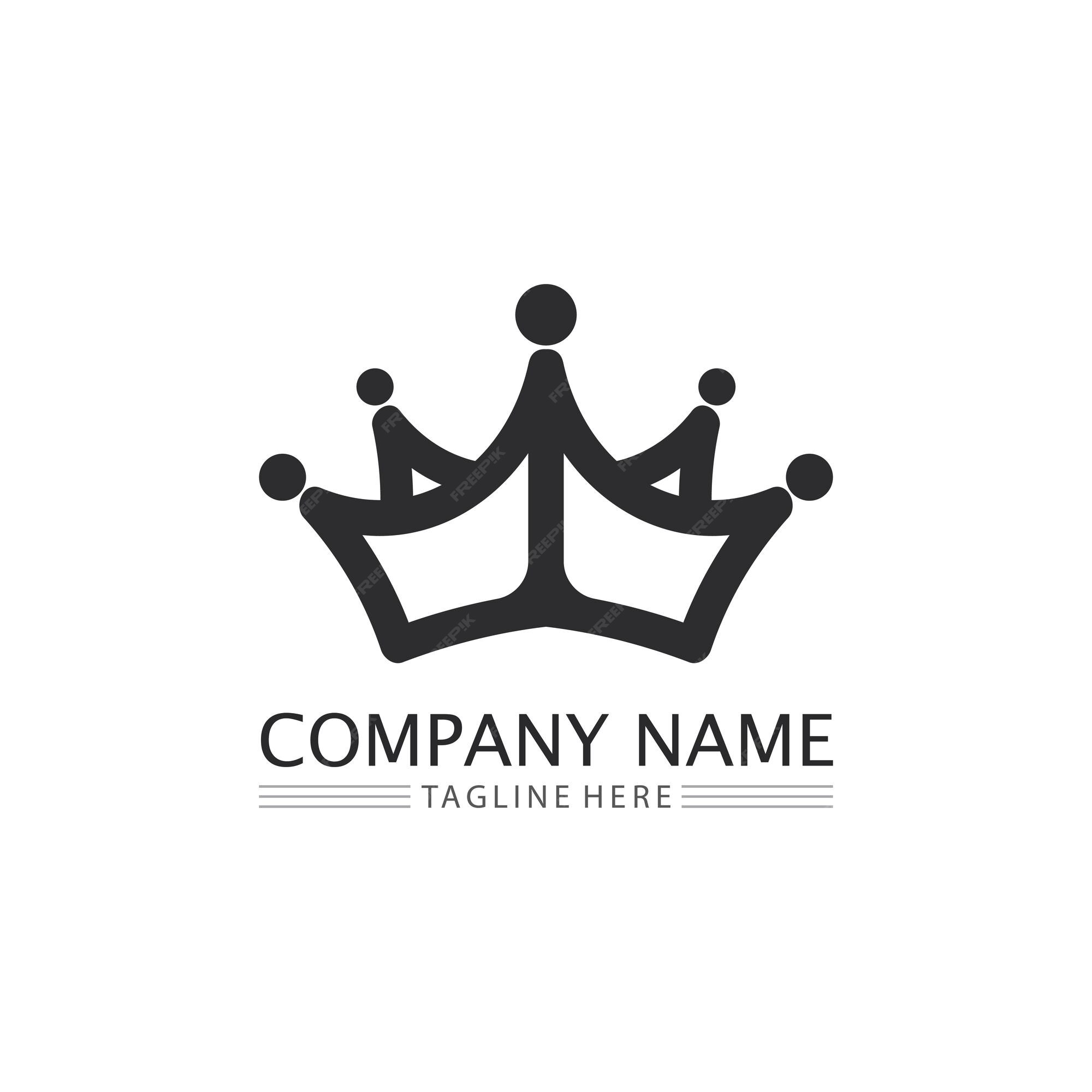 King and Queen Logo Template, king queen 