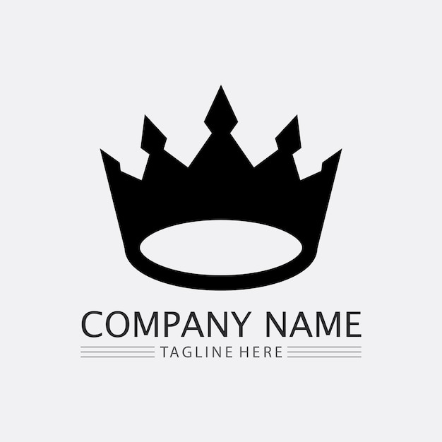Crown Logo and queen king logo designTemplate vector illustration