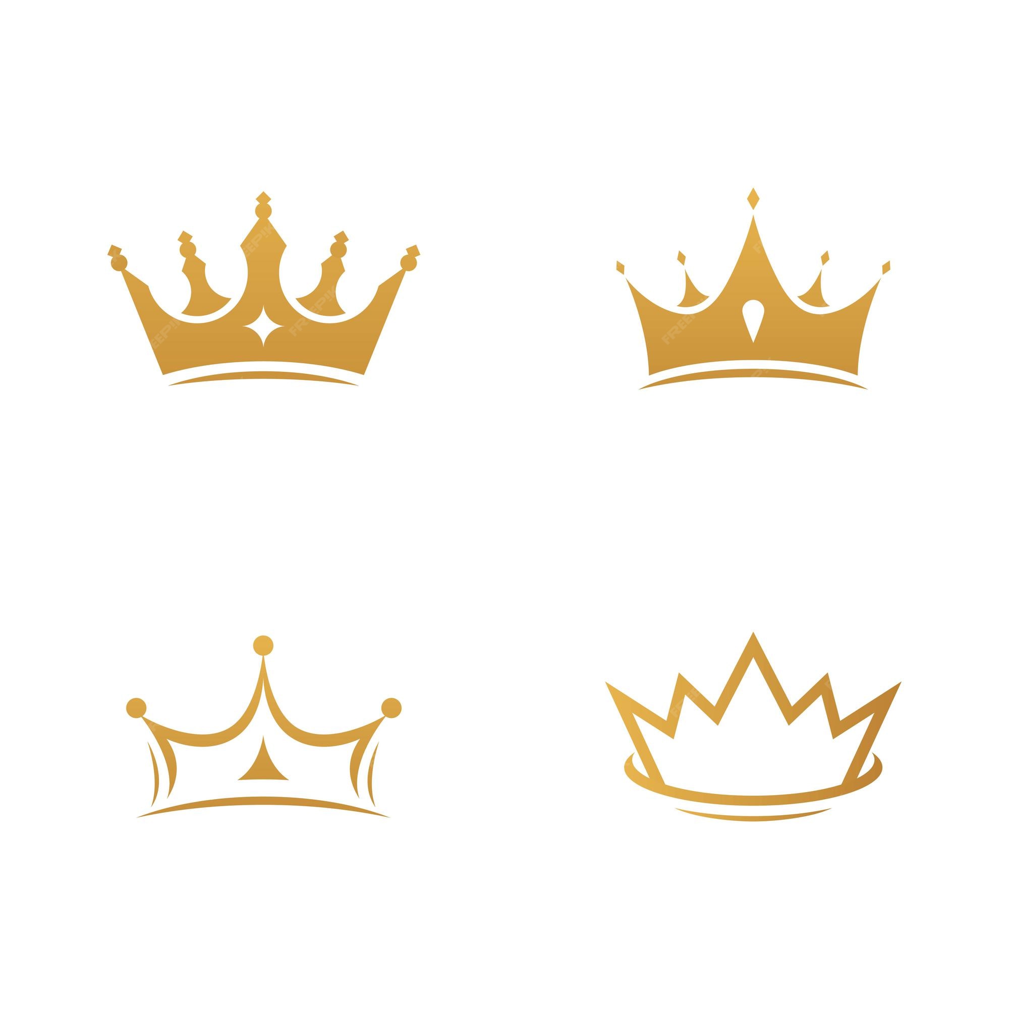 Premium Vector | Crown logo template vector icon illustration design