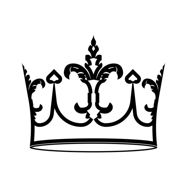 Vector crown logo template vector icon