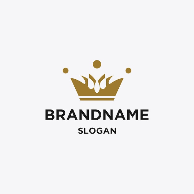 Crown logo template vector illustration design