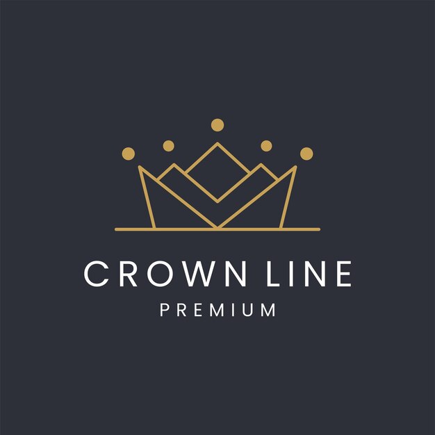 Crown logo template vector illustration design