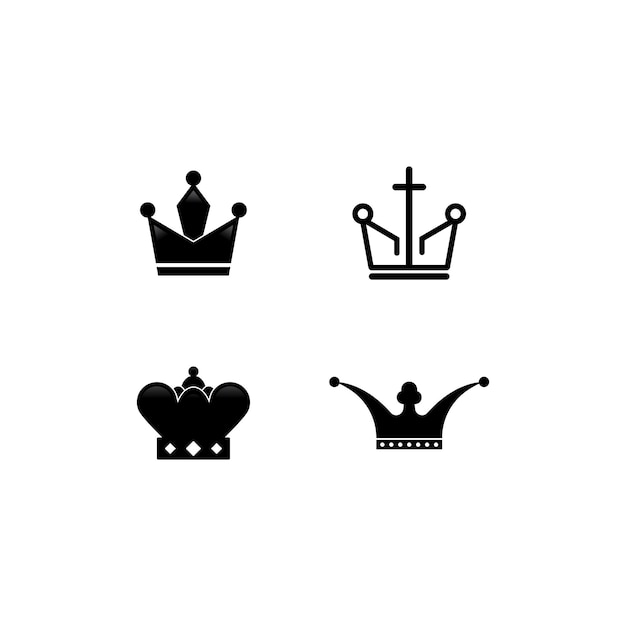 Crown logo template vector illustration