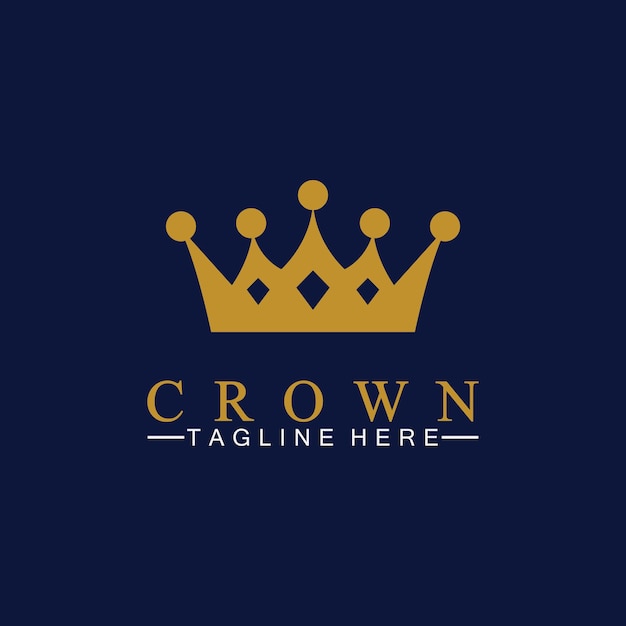 Crown logo template vector illustration