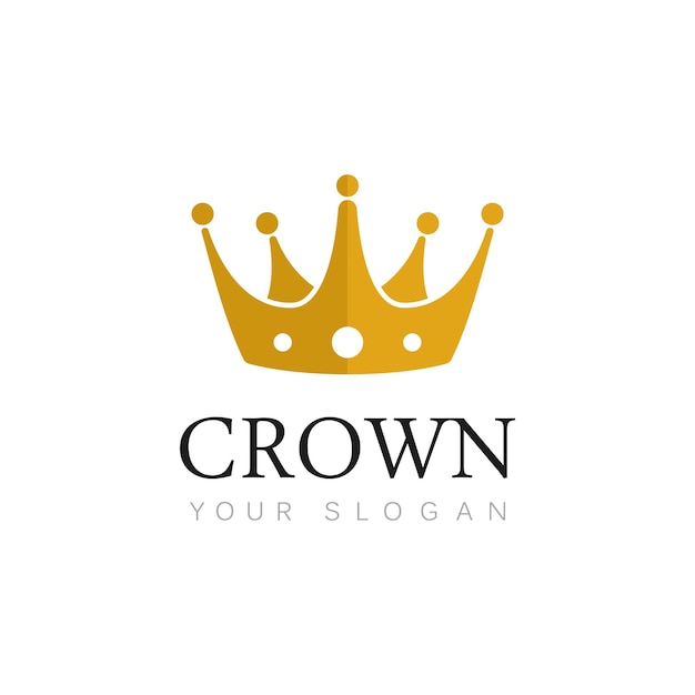 Vector crown logo template vector