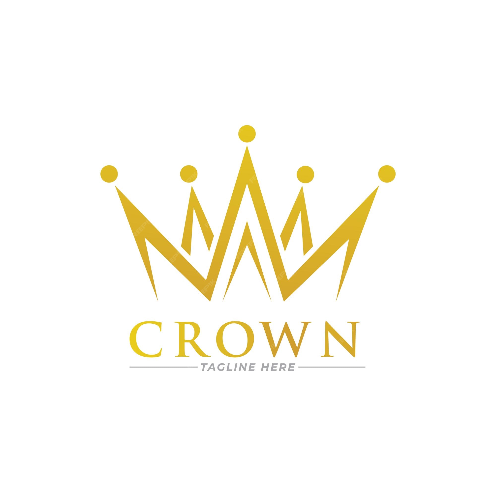 Premium Vector | Crown logo vector template