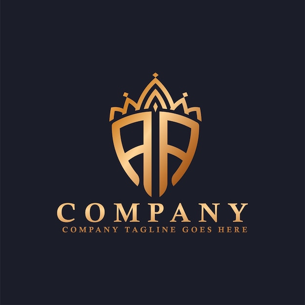 Crown Luxurious Royal Logo for Jewelry Wedding Hotel or Fashion