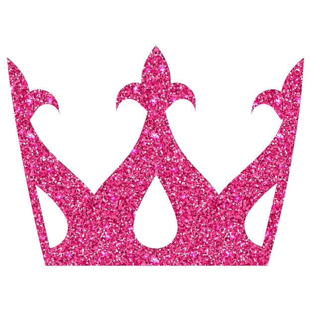 Crown pink for decoration and design