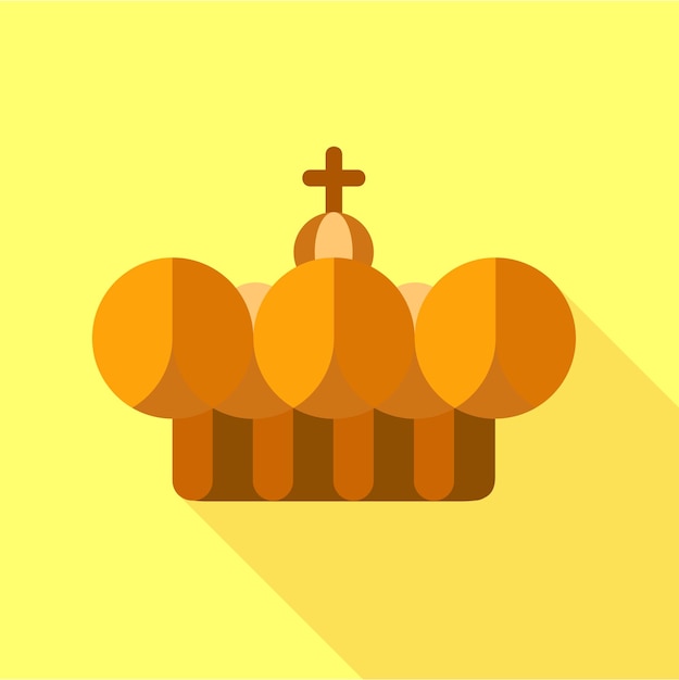 Vector crown pope icon flat illustration of crown pope vector icon for web