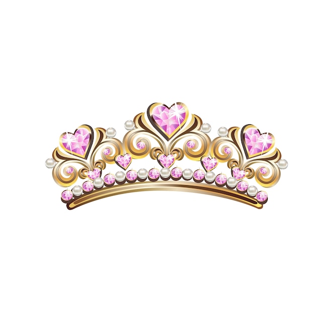 Vector crown of the princess