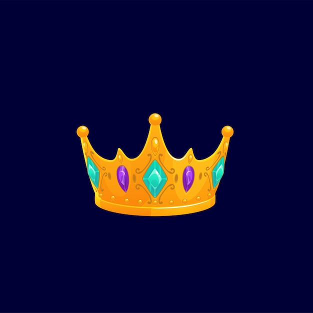 Корона королевский золотой головной убор иконы короля или королевы