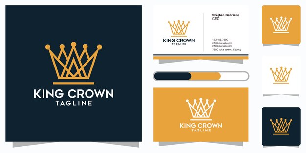 Crown royal graphic design template  and business card design