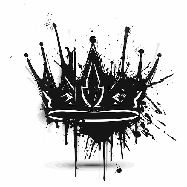 Vector crown silhouette