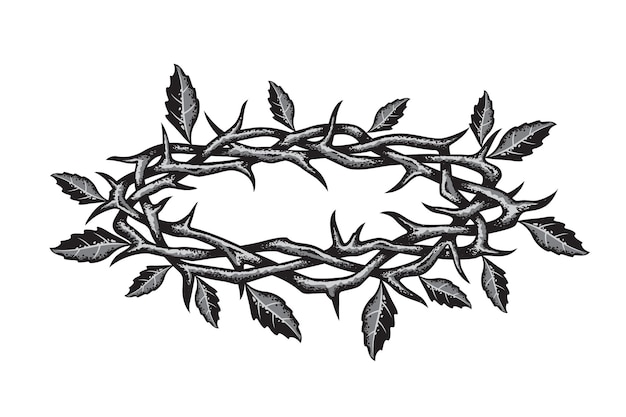 Vector crown of thorns image