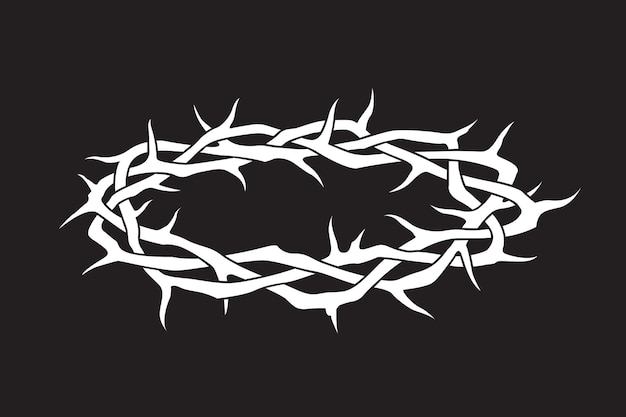 Vector crown of thorns image